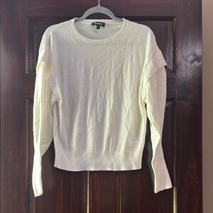 Express Cream Long Sleeve Blouse